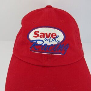 Save A Lot Racing Embroidered Logo Carl Edwards Men's Red Adj Strap Back Cap Hat